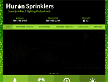 Tablet Screenshot of huronsprinklers.com